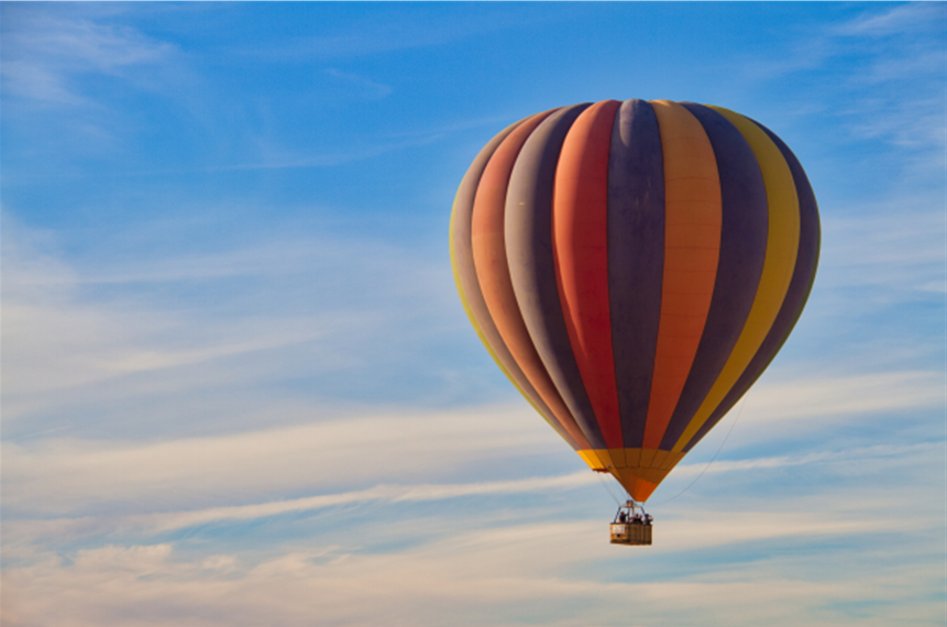 Couple with private guide at landmark